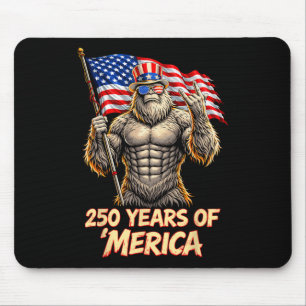 Tapis De Souris Chemise du drapeau américain 250e anniversaire Pat