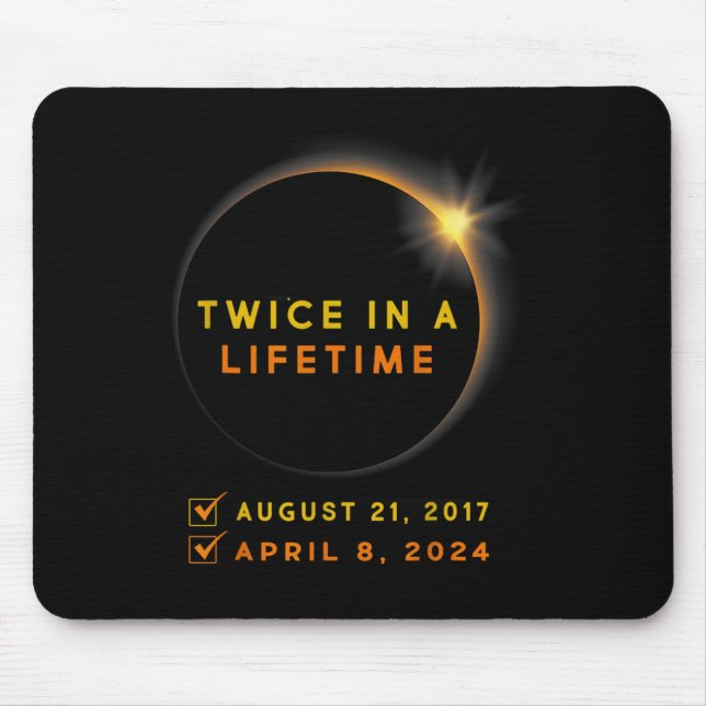 Tapis De Souris Chemise Eclipse Deux Fois Dans La Vie 2024 Éclipse (Devant)