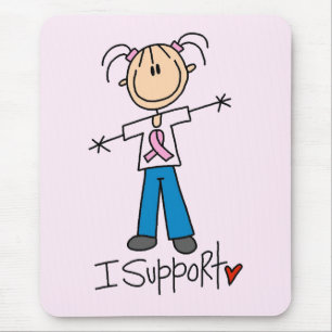 Tapis De Souris Chemise et Cadeaux de Soutien pour le Cancer du Se