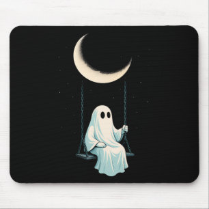 Tapis De Souris Chemise Fantastique Lune Éffrayante Mignonne Nuit