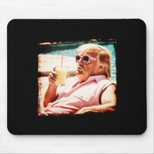 Tapis De Souris Chemise Funny Vintage Pina Colada Trump 2024 Felon