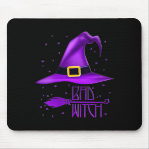 Tapis De Souris Chemise Halloween de sorcière méchante pour femmes