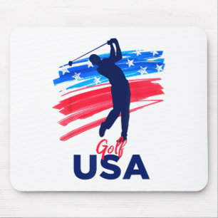 Tapis De Souris Chemise Homme Golf Usa Soutenez L'équipe Usa Golf