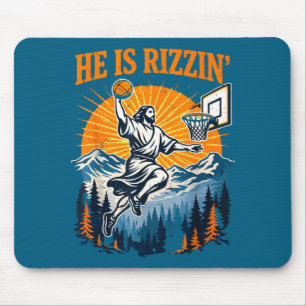 Tapis De Souris Chemise Il Rizzin Jésus Basket-ball Chrétien