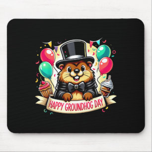 Tapis De Souris Chemise Jour de la Marmotte Joyeux Jour de la Marm