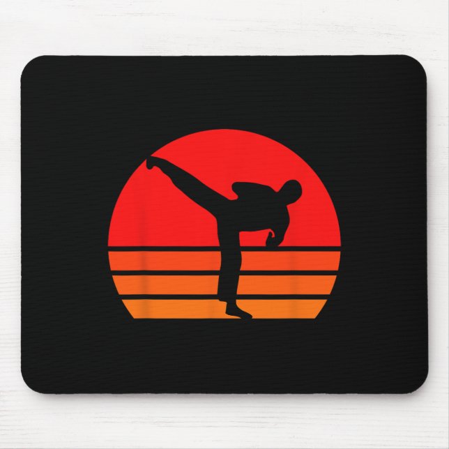 Tapis De Souris Chemise Karate Noire (Devant)