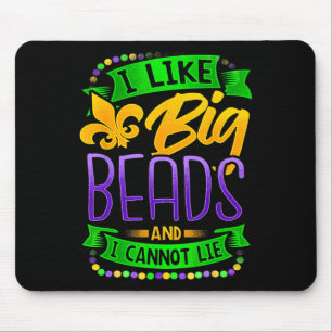 Tapis De Souris Chemise Mardi Gras J'aime Les Gros Colliers Et Je