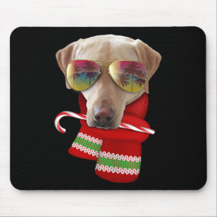 Tapis De Souris Chemise Noël en Juillet Lunettes de soleil Labrado