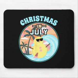 Tapis De Souris Chemise Noël en Juillet Plage Vacances d'Été Chemi