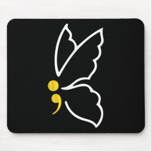 Tapis De Souris Chemise point-virgule papillon Mai Mois de la sens