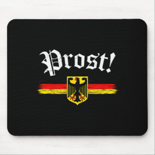 Tapis De Souris Chemise pour hommes femmes drapeau allemand Prost 