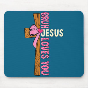Tapis De Souris Chemise Religieuse Chrétienne Adolescents Bruh Jés