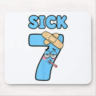 Tapis De Souris Chemise Sick Seven Meme 67 Six Seven Wordplay Drôl