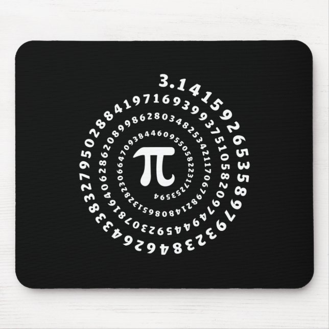 Tapis De Souris Chemise Spirale Pi Jour Math Lover (Devant)