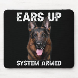 Tapis De Souris Chemise T-shirt système armé oreilles de chien ber