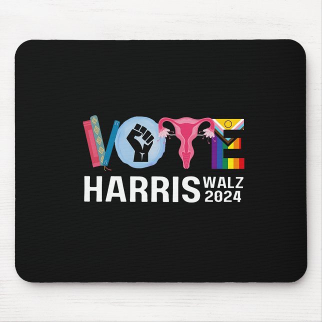 Tapis De Souris Chemise Valse Livres Interdits Lgbt Reproductive V (Devant)