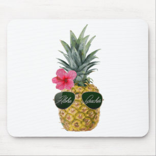 Tapis De Souris Chemises Awesome Ananas - Plages Aloha Tropical P
