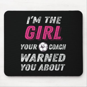 Tapis De Souris Chemises de football pour filles et femmes, drôle
