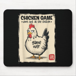 Tapis De Souris Chemises de jeu de poulet drôle garçons hommes ado