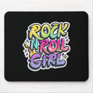 Tapis De Souris Chemises De Musique Pour Enfants Rock N Roll Girl