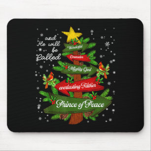 Tapis De Souris Chemises de nuit arbre de Noël Jésus chrétien Xmas