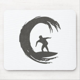 Tapis De Souris Chemises de surf pour hommes Logo Surf