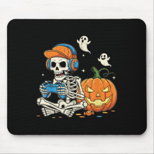 Tapis De Souris Chemises d'Halloween Cool Ado Garçon Skeleton Jeu