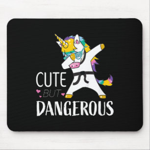 Tapis De Souris Chemises drôles de karaté pour filles Mignon Taekw