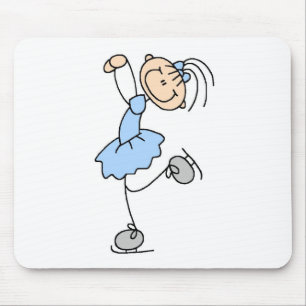 Tapis De Souris Chemises et Cadeaux de Patineuse Artistique Fille