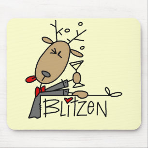 Tapis De Souris Chemises et cadeaux de rennes Blitzen