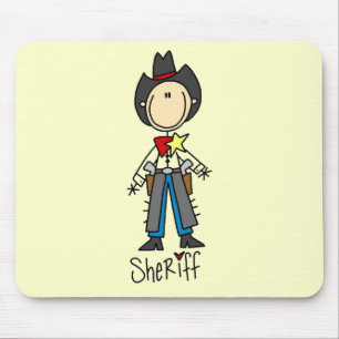 Tapis De Souris Chemises et Cadeaux de Shérif Cowboy