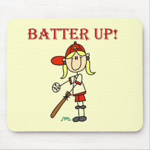 Tapis De Souris Chemises et Cadeaux Fille Batter Up