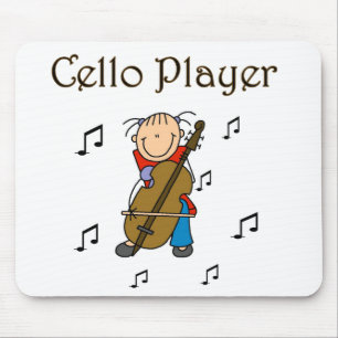 Tapis De Souris Chemises et Cadeaux pour Fille au Violoncelle en B