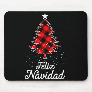 Tapis De Souris Chemises Feliz Navidad Famille - Arbres de Noël Bu