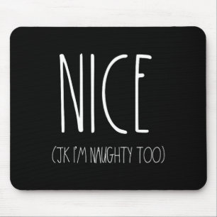 Tapis De Souris Chemises Naughty And Nice Couples Pour Noël Jk N