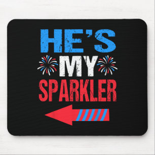 Tapis De Souris Chemises Son Et Elle 4 Juillet Couples Il Est Mon 