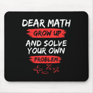 Tapis De Souris Cher Citation Math Drôle Pour L'Enseignant Et L'Ét