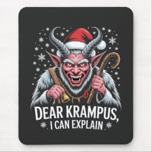 Tapis De Souris Cher Krampus, je peux expliquer Noël Santa