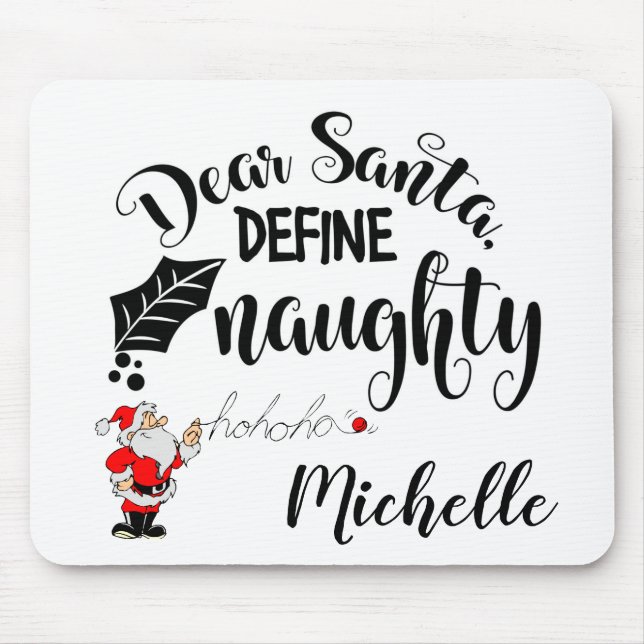 Tapis De Souris Cher Père Noël (Devant)