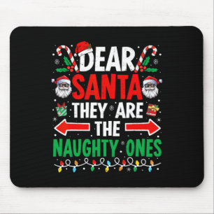 Tapis De Souris Cher Père Noël, Ce Sont Les Mauvais Et Drôle Noël