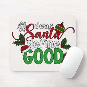 Tapis De Souris Cher Père Noël définir bon Noël   Mousepad