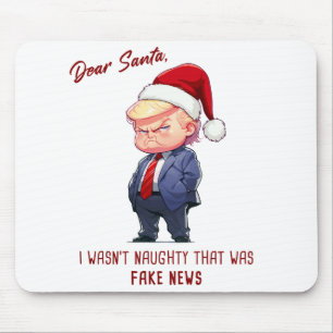 Tapis De Souris Cher Père Noël, Donald Trump Blague de Noël drôle