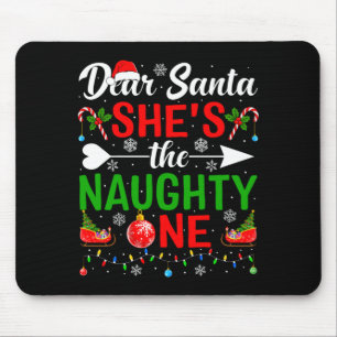 Tapis De Souris Cher Père Noël, le vilain couple Noël hommes