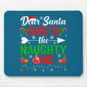 Tapis De Souris Cher santa le couple vilain Noël