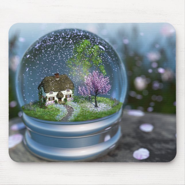 Tapis De Souris Cherry Blossom Globe Mousepad (Devant)