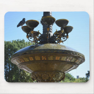 Tapis De Souris Cherry Hill Fountain Central Park Photographie NYC