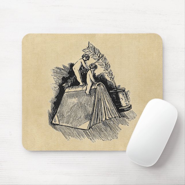 Tapis De Souris Cherub sur le bureau d'écriture (Avec souris)