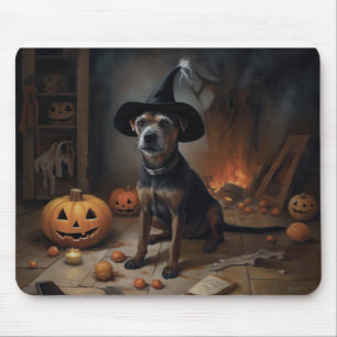 Tapis De Souris Chesapeake Bay Terrier Citrouille Halloween effray