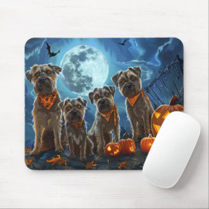 Tapis De Souris Chesapeake Bay Terrier Halloween Éffrayant