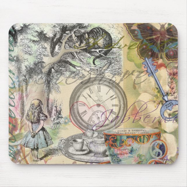 Tapis De Souris Cheshire Chat Alice Wonderland Classic (Devant)